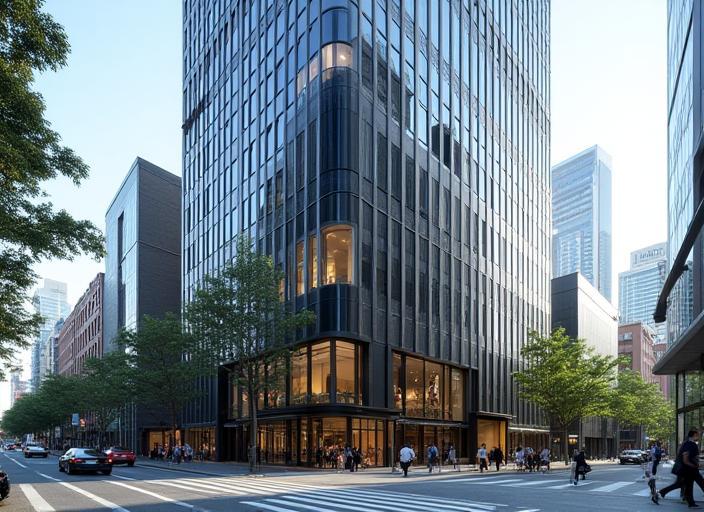 Exterior view of the office building in Sydney CBD